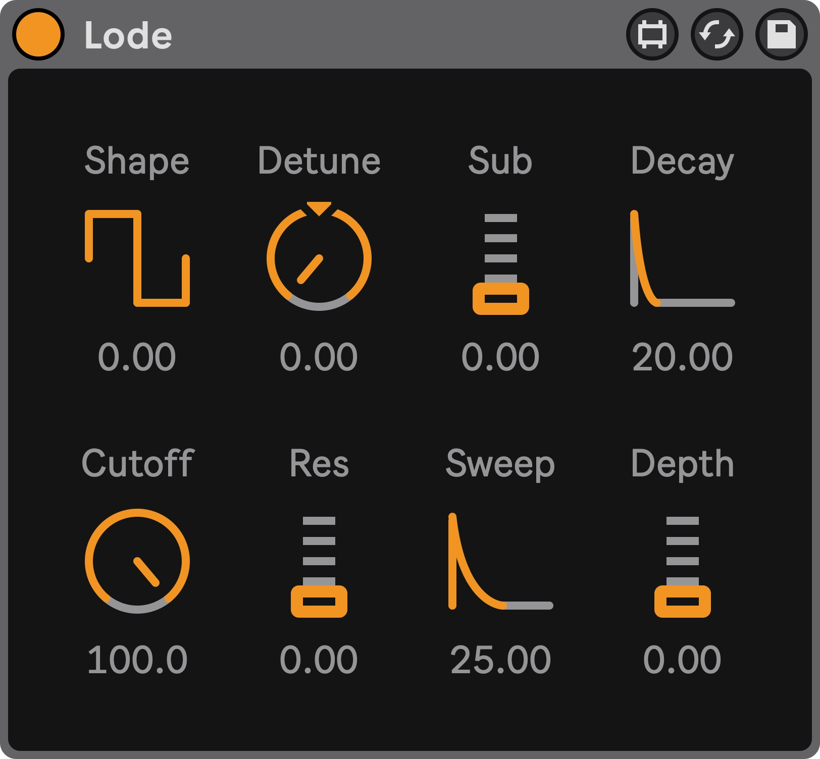 Fors Lode developer interface artwork